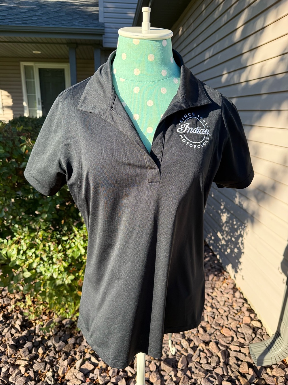 Indian Motorcycles Sport-Tek Women's M Black Short Sleeve Polo Spirit Lake, Iowa
